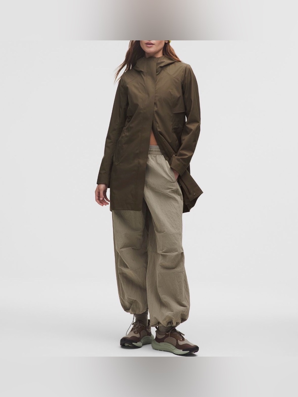 Lululemon Rain Rebel Jacket Sz 8 Olive Brown NWT